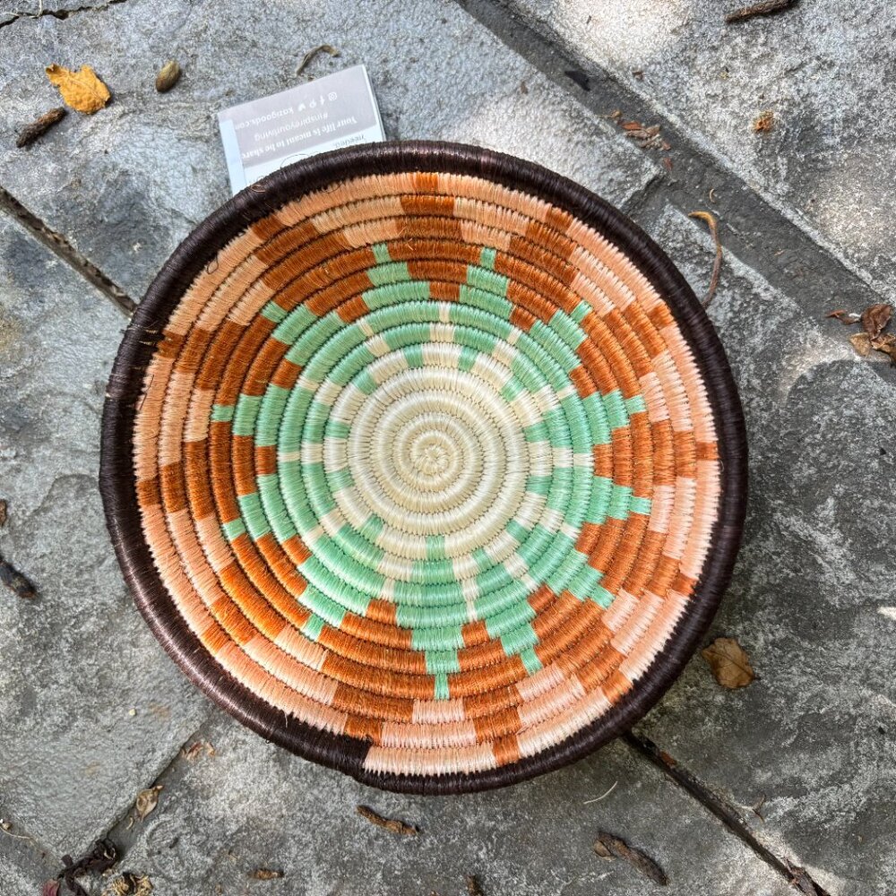 NWT Kazi Canyon Clay Mini Catch All Basket or Wall Art